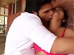 Young boy Romance With Desi Hot Aunty Servant At House  Big Boobs